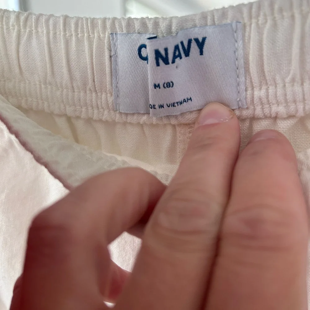 Old Navy Girls Linen Pants size M 8 like new